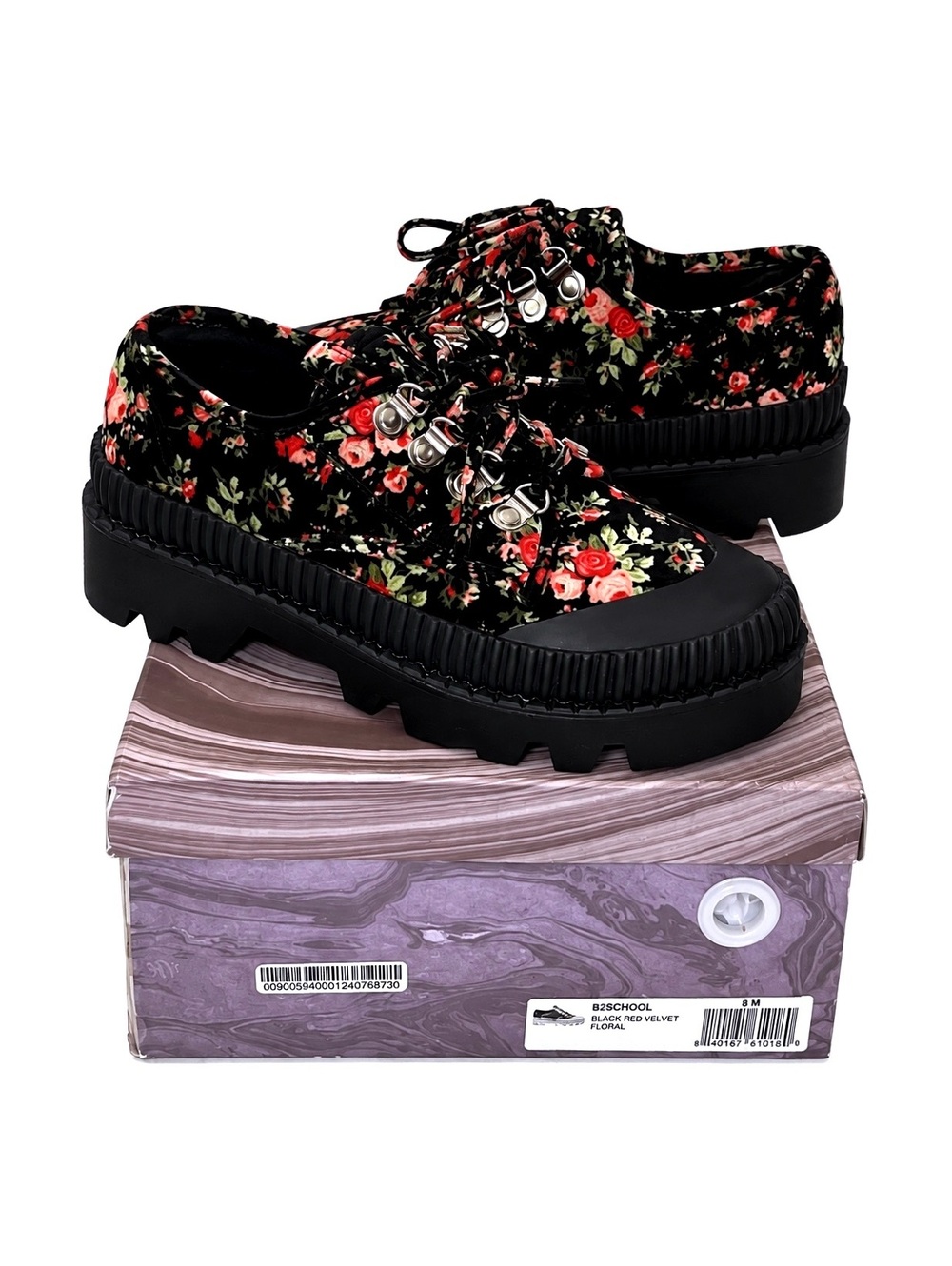 NWB Jeffrey Campbell Women's Floral Platform Shoes Size 8